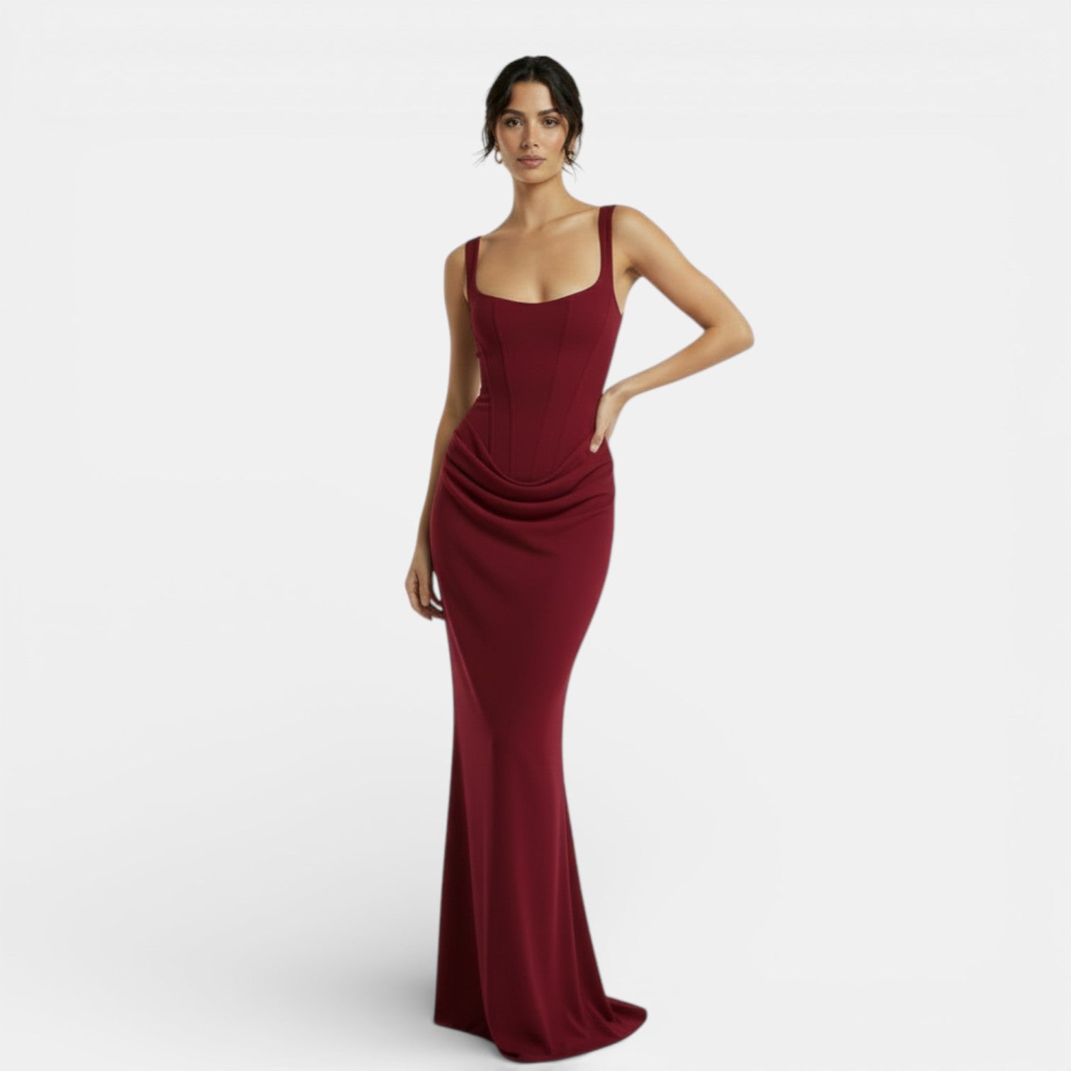 Elegantní těsné šaty bez zad