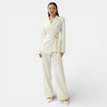 Women's Lace-Up Blazer Suit Set