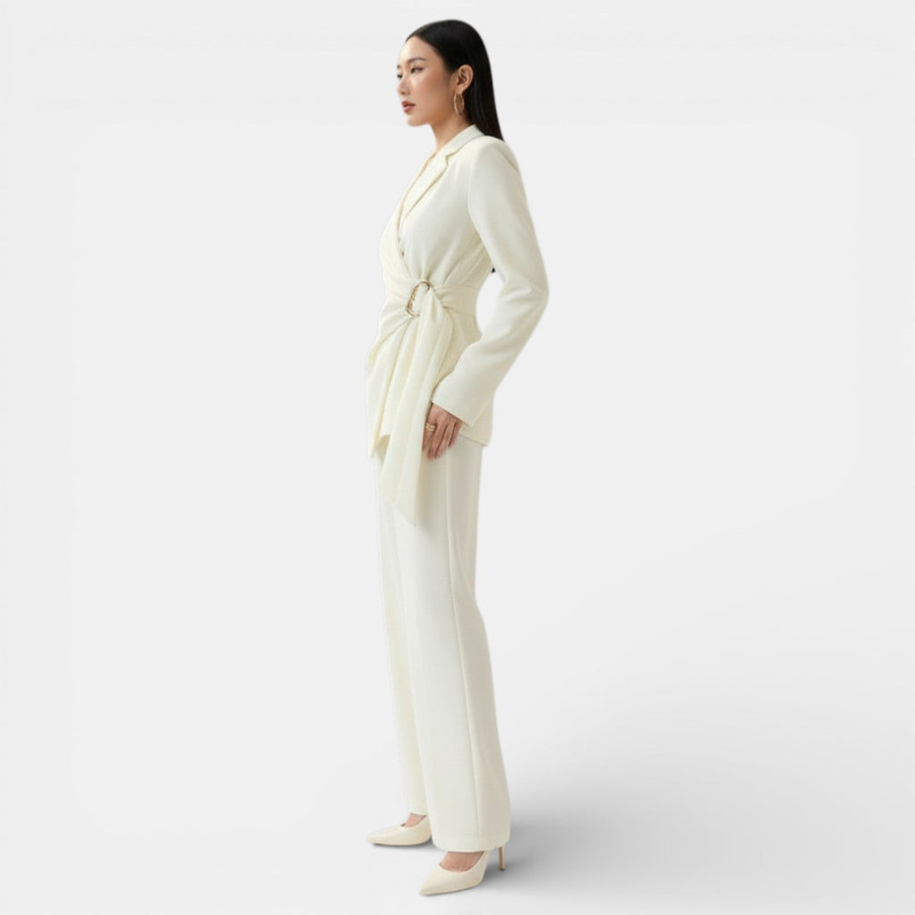 Women's Lace-Up Blazer Suit Set
