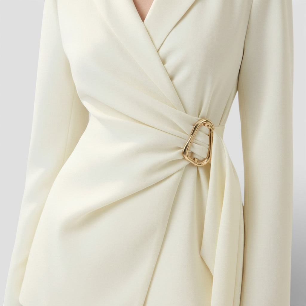 Women's Lace-Up Blazer Suit Set