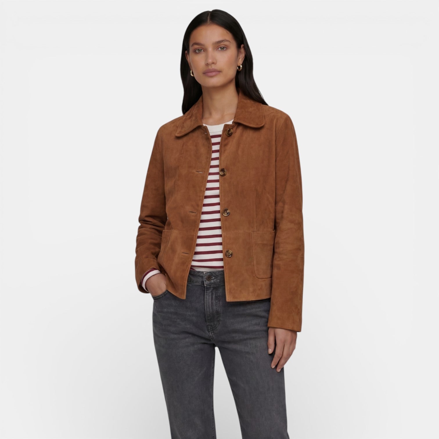Women's Brown Suede Jacket