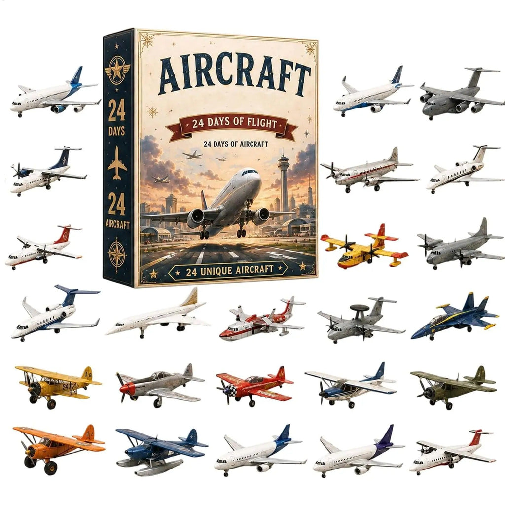 2026 American Military Aircraft Advent Calendar – 24-Day Collectible Airplane Ornament Set