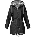 Stylish Women's Windbreaker Raincoat - Lightweight Waterproof Hooded Jacket