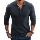 Men’s Slim Fit Long Sleeve Polo | Cotton Blend
