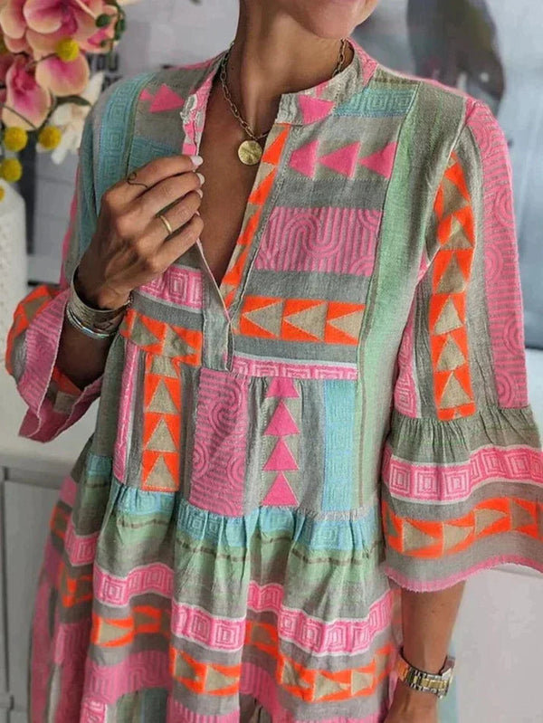 Cedar Leafs | Women's Bohemian Midi Dress