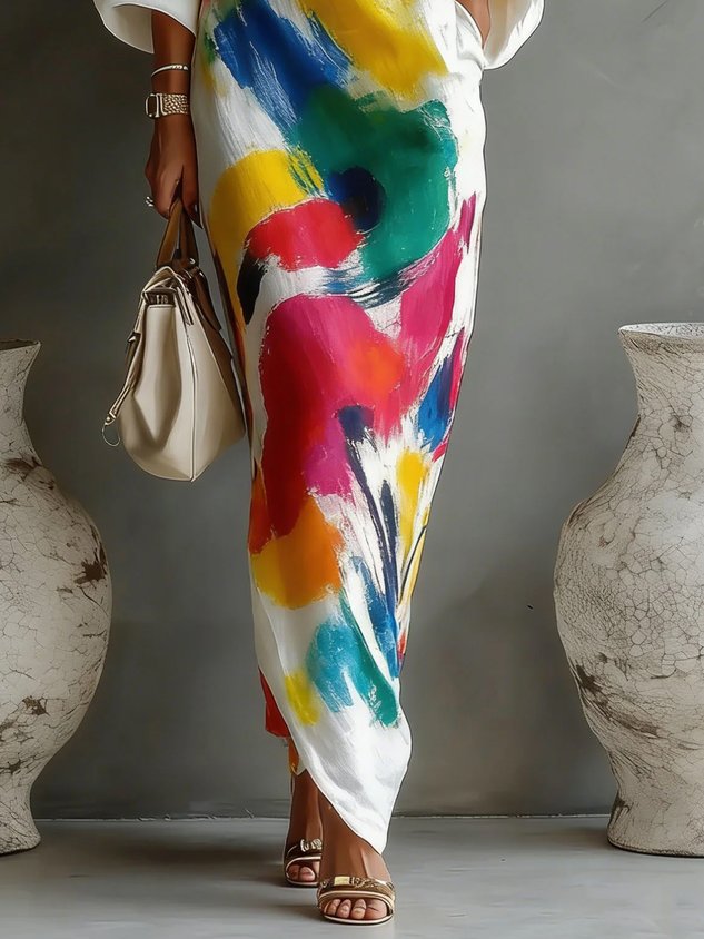 Elegant One-Shoulder Maxi Dress