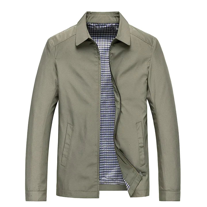 Men’s Stand Collar Jacket – Lightweight Layering, Modern Fit