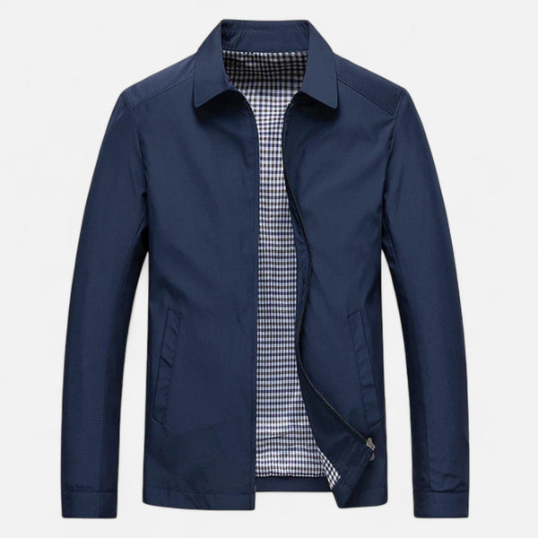 Men’s Stand Collar Jacket – Lightweight Layering, Modern Fit