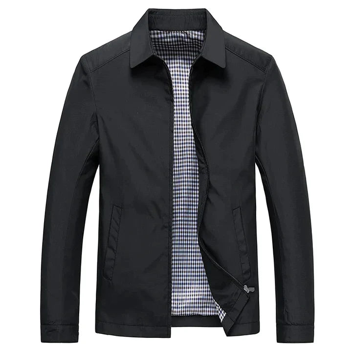 Men’s Stand Collar Jacket – Lightweight Layering, Modern Fit