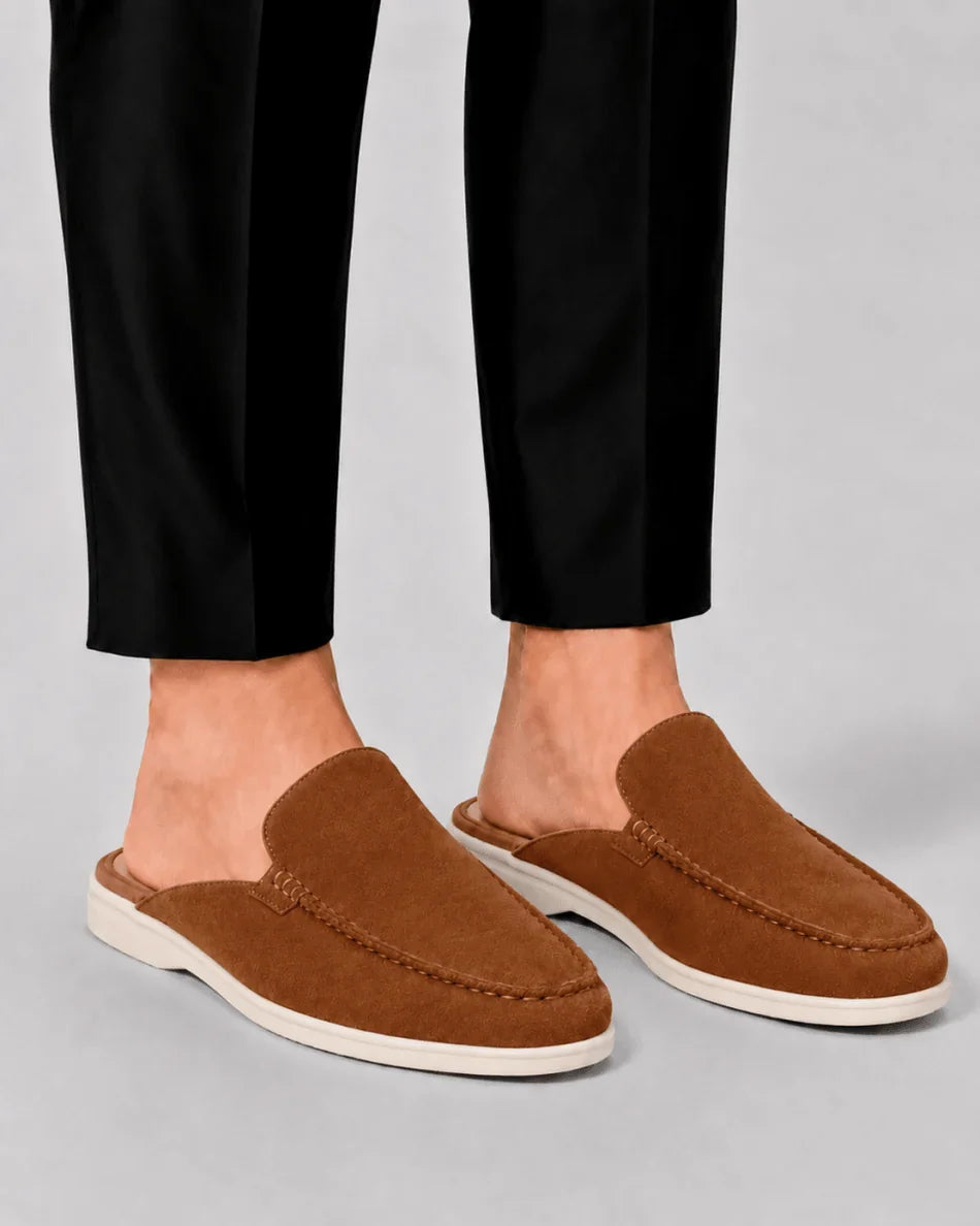 Elegant Men's Open-Heel Loafers
