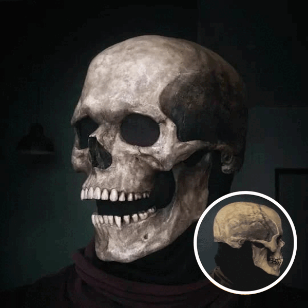 SkullMask - Realistic Halloween Mask with Movable Jaw