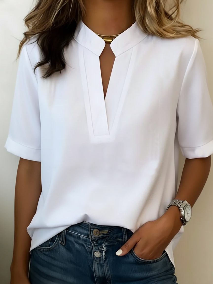 Chic V-Neck Blouse