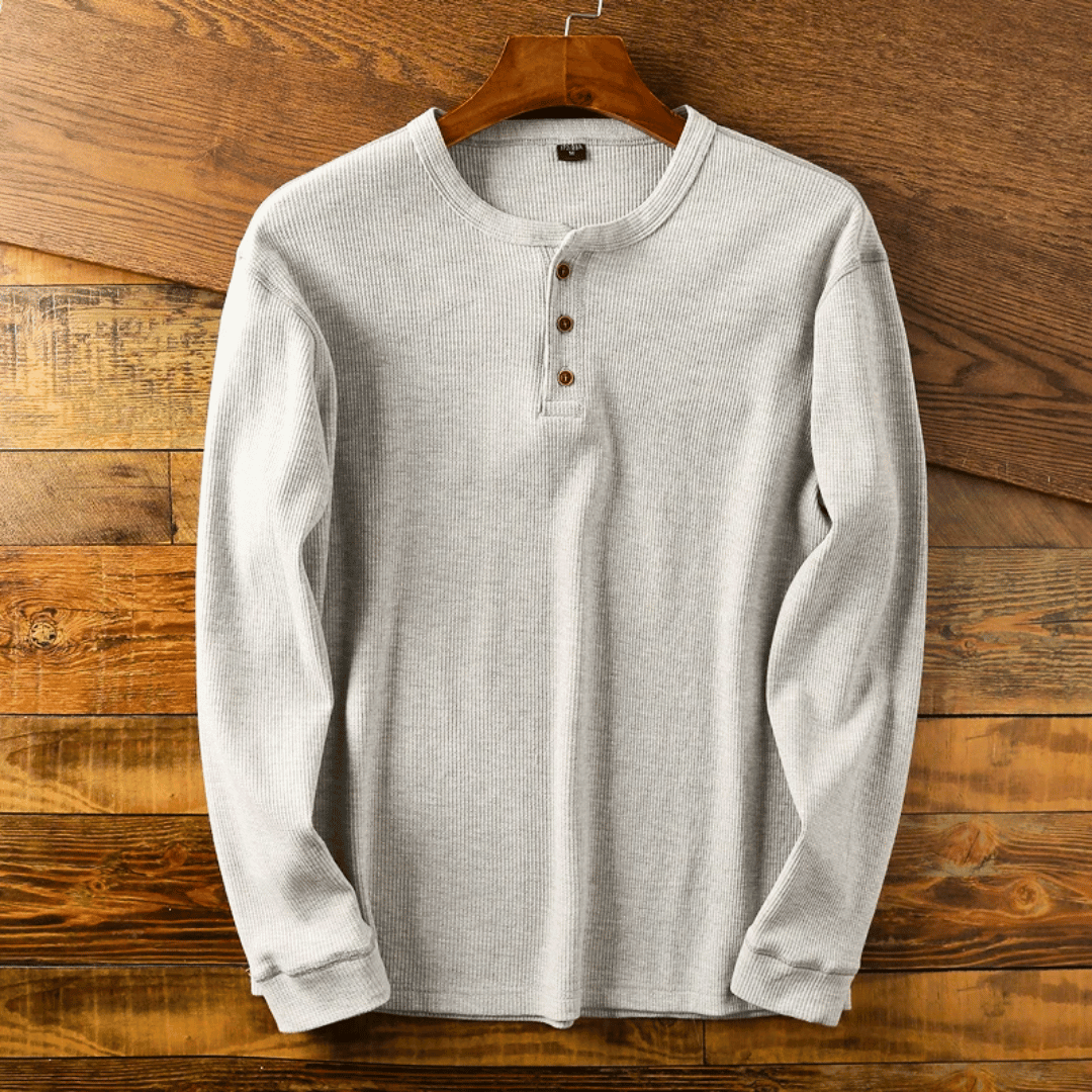 Men's Soft Henley Neck Shirt