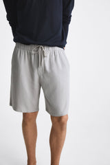 Cedar Leafs | Linen shorts