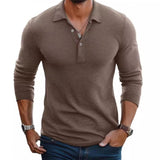 Men’s Slim Fit Long Sleeve Polo | Cotton Blend