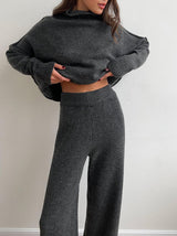 Women’s Thick Knit Two-Piece Set | Relaxed Fit Loungewear for Everyday Warmth