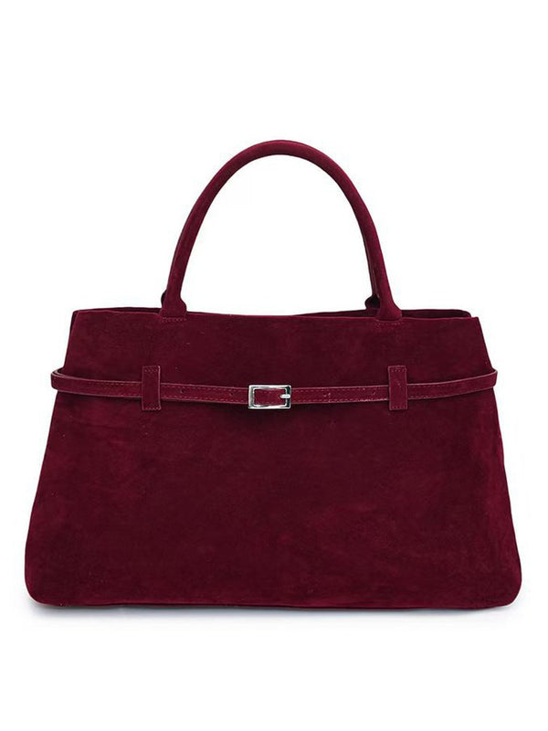 Women’s Vintage Nubuck Leather Tote Bag | Spacious Handbag for Work & Travel