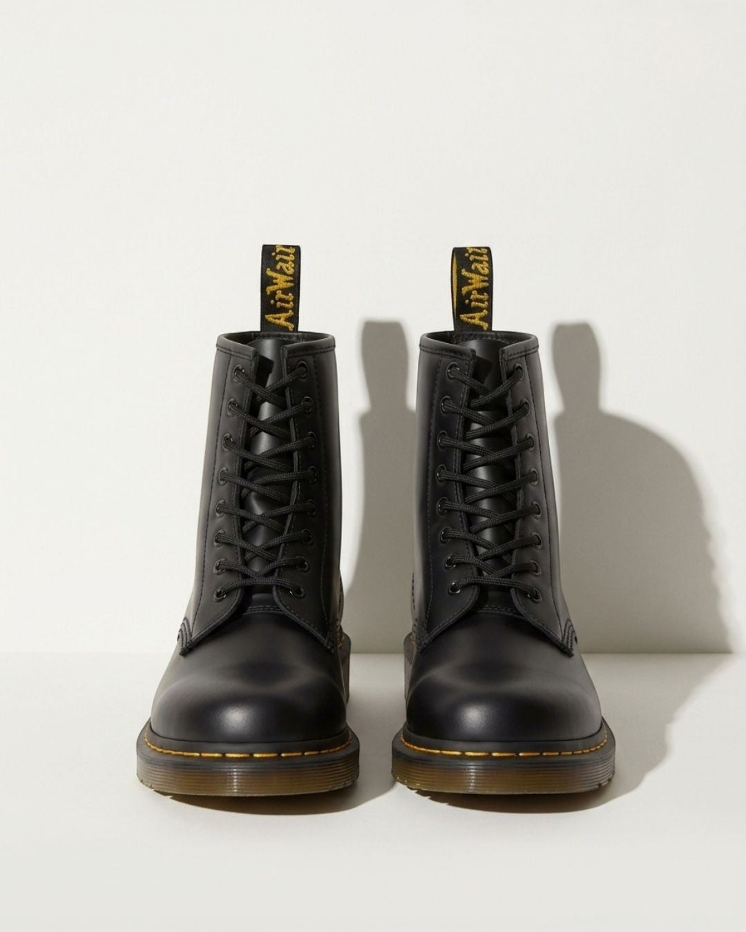 Women's Flat Lace-Up Leather Stitched Round Toe Ankle Boots