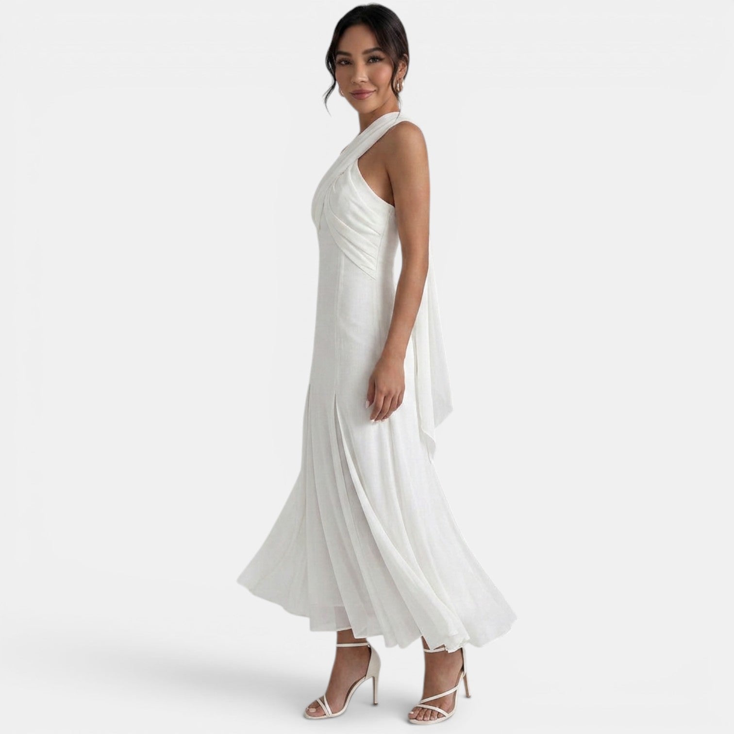 Long Chiffon Wedding Guest Dress