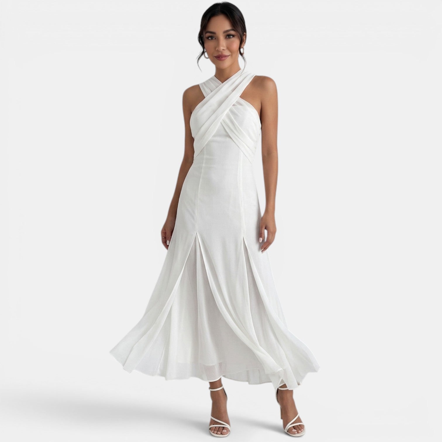 Long Chiffon Wedding Guest Dress