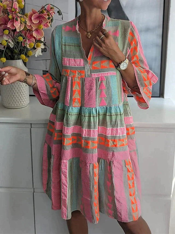 Cedar Leafs | Women's Bohemian Midi Dress