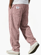 Heren Ribbroek met Elastische Tailleband en Steekzakken