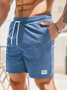 Heren Shorts met Elastische Taille, Trekkoord en Zijzakken