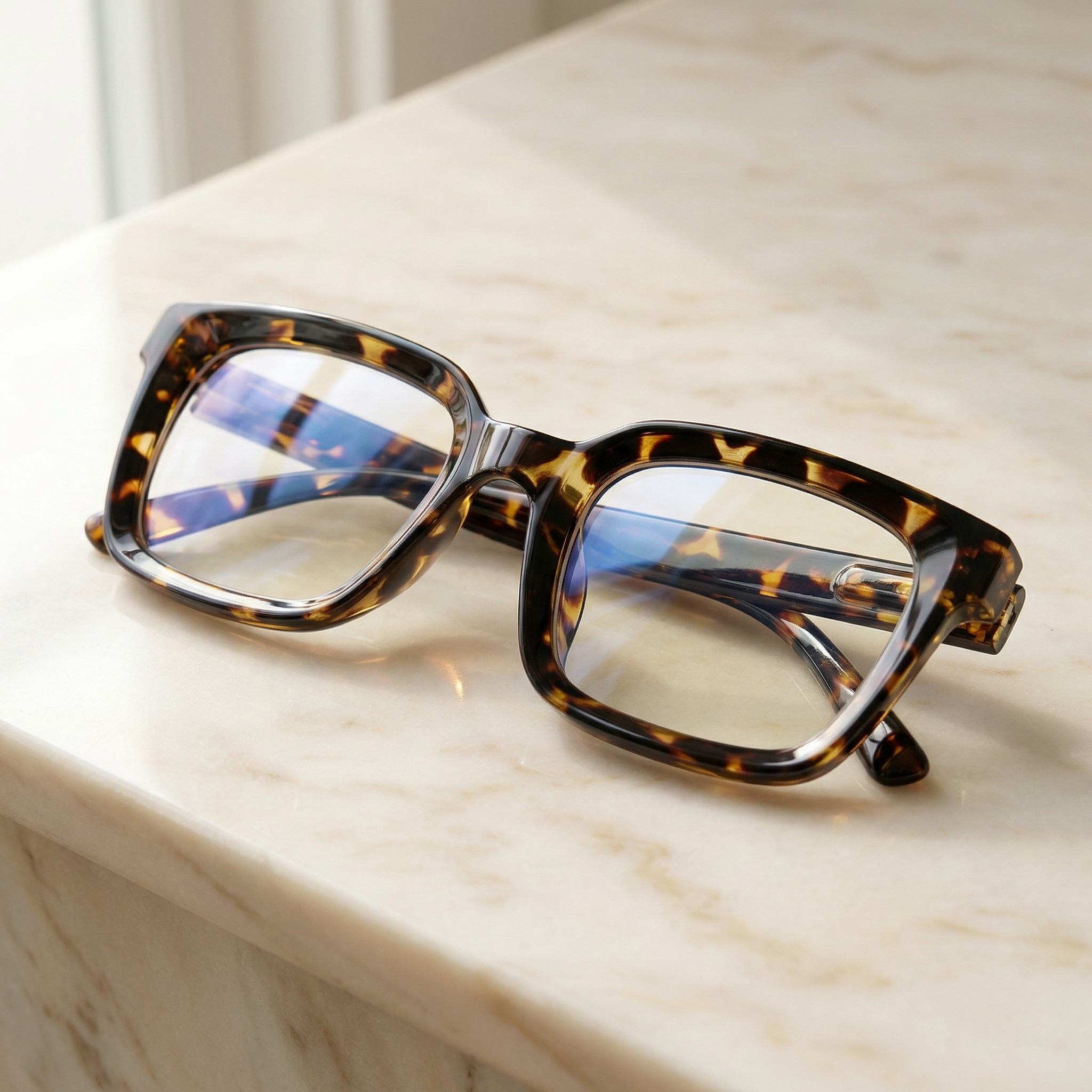 Blue Light Blocking Reading Glasses – Oversized Frame for All Face Shapes