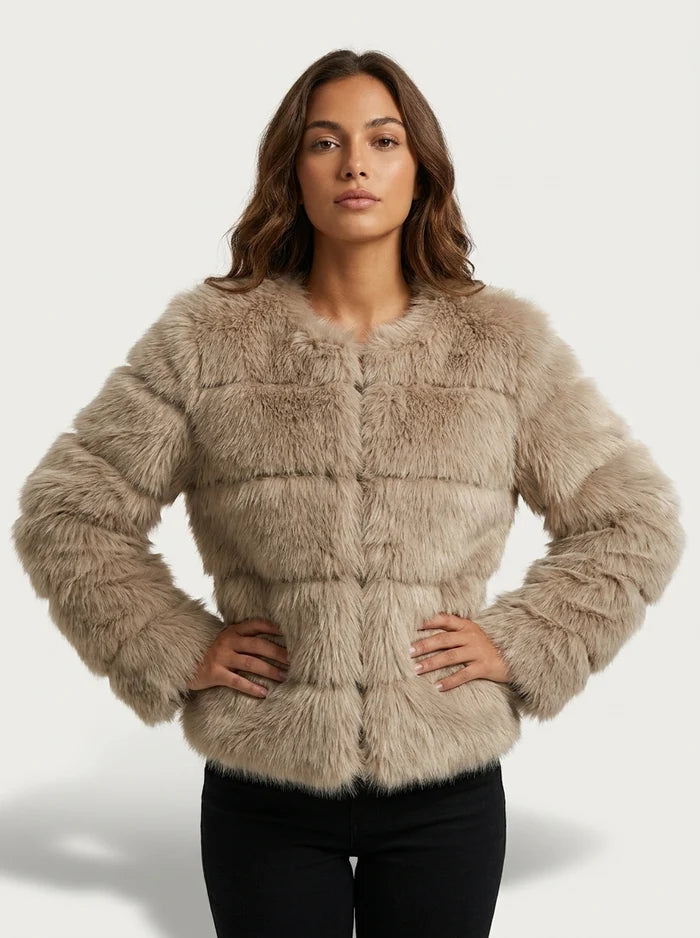 Cropped Fox Fur Coat