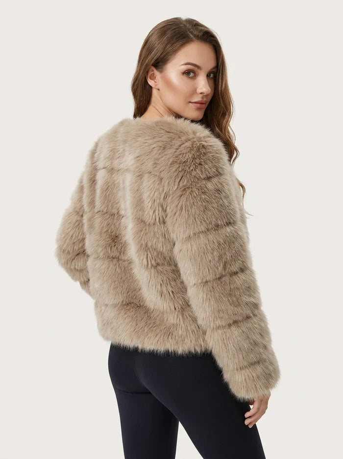 Cropped Fox Fur Coat