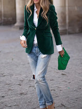 Women's Vintage Velvet Blazer