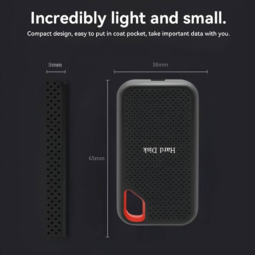 Portable High-Speed External SSD Hard Drive