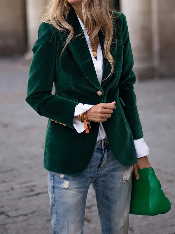 Women's Vintage Velvet Blazer
