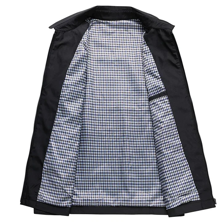 Men’s Stand Collar Jacket – Lightweight Layering, Modern Fit