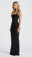 Ariana Draped Maxi Dress