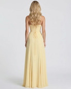 Ava Corset Maxi Dress - Yellow