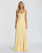 Ava Corset Maxi Dress - Yellow