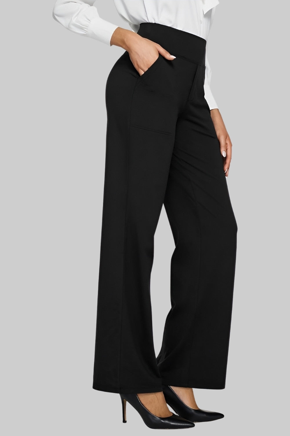 Elegant High-Waisted Wide-Leg Trousers – Your New Go-To Item