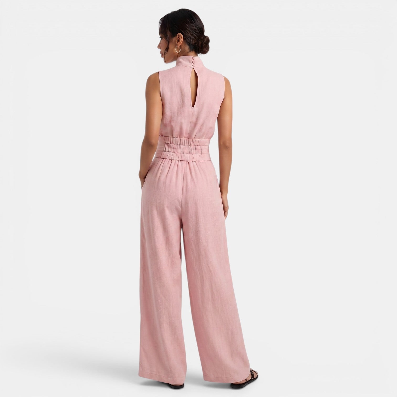 Women's Cotton Linen Sleeveless Set