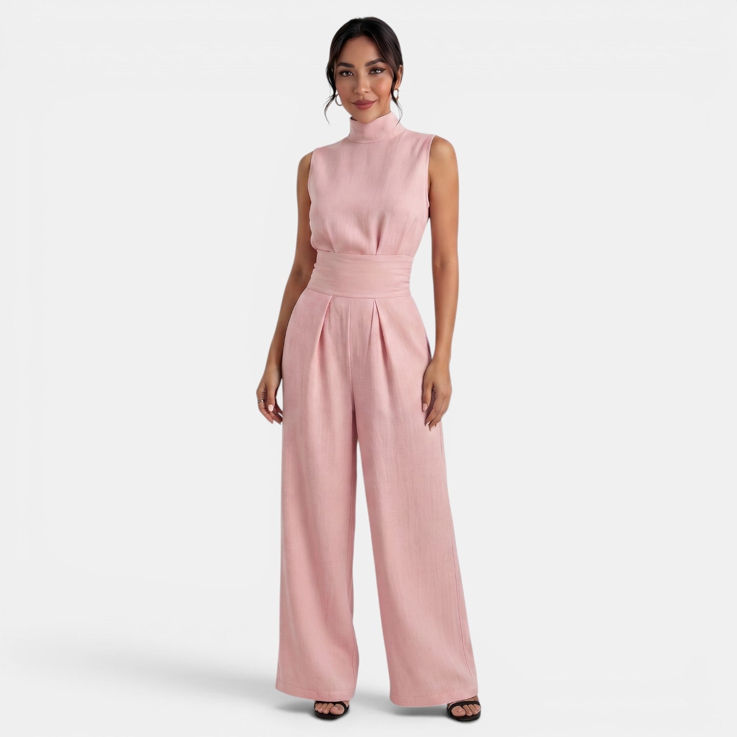 Women's Cotton Linen Sleeveless Set