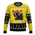Unisex Funny Christmas Sweater – Will Smith & Chris Rock Meme Graphic Pullover