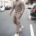 Men's Casual Long-Sleeve Two Piece Tracksuit Jogger Set