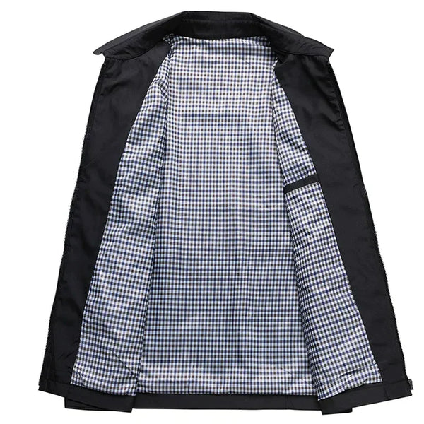 Men’s Jacket with Stand Collar - Easy Layering & Modern Style