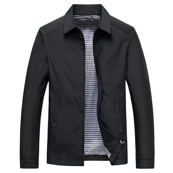 Men’s Jacket with Stand Collar - Easy Layering & Modern Style