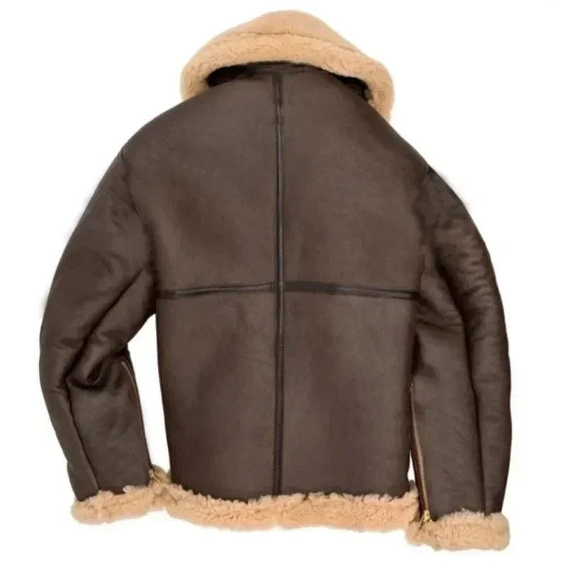 Men’s Leather Aviator Jacket – Classic, Durable & Spring-Ready