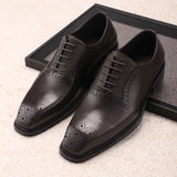 Men’s Leather Oxford Shoes | Smart Square Toe Fit | Business & Everyday Wear