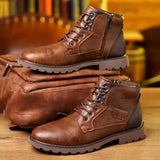 Men’s Leather Zipper Boots | Sleek & Comfortable Fit | Everyday & Smart Wear