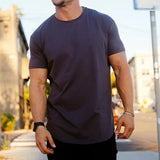 Men's Muscle Fit T-Shirt | Close-Fitting & Round Neck | Casual & Layering