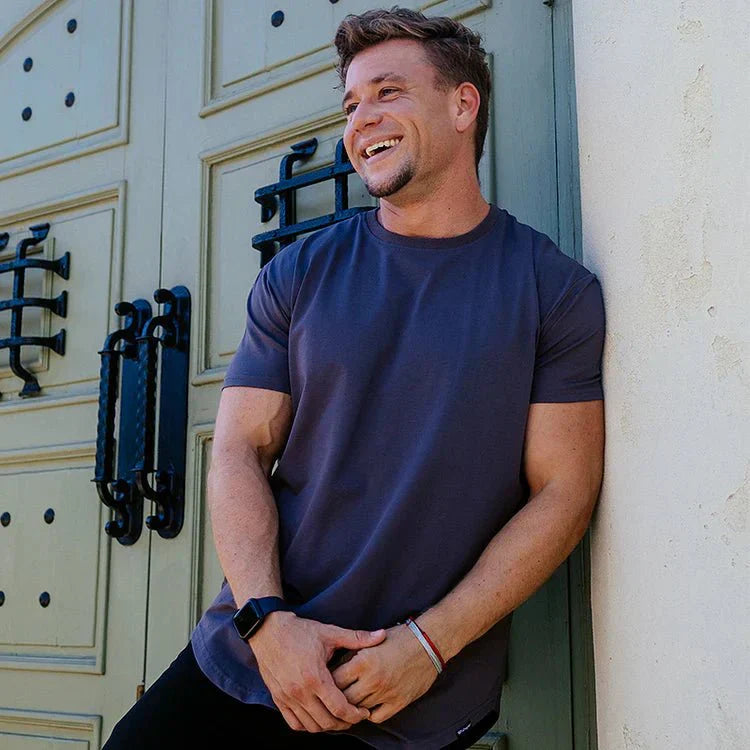 Men's Muscle Fit T-Shirt | Close-Fitting & Round Neck | Casual & Layering