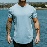 Men's Muscle Fit T-Shirt | Close-Fitting & Round Neck | Casual & Layering